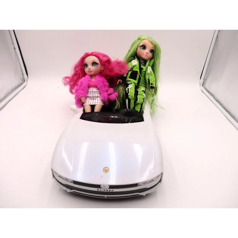 Rainbow High Color Change Car Convertible 8-in-1‎ Light-Up 2 Rainbow Dolls